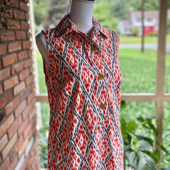 Lands' End Dresses & Skirts - Lands’ End Ikat Shirt Dress